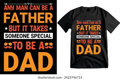 Happy Father's Day Typography T-shirt Design