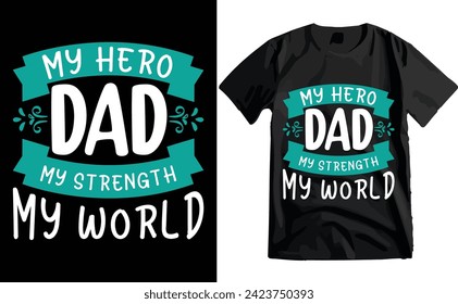 Happy Father's Day Typography T-shirt Design