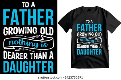 Happy Father's Day Typography T-shirt Design