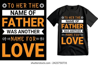 Happy Father's Day Typography T-shirt Design