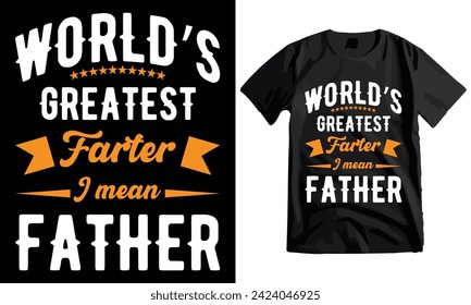 Happy Father's Day Typography T-shirt Design