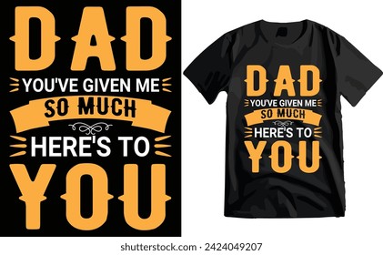 Happy Father's Day Typography T-shirt Design