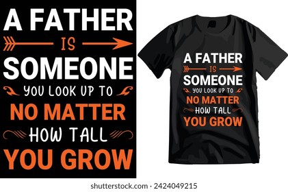 Happy Father's Day Typography T-shirt Design