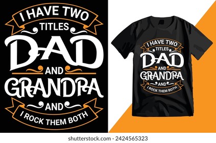 Happy Father's Day Typography T-shirt Design