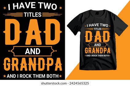 Happy Father's Day Typography T-shirt Design