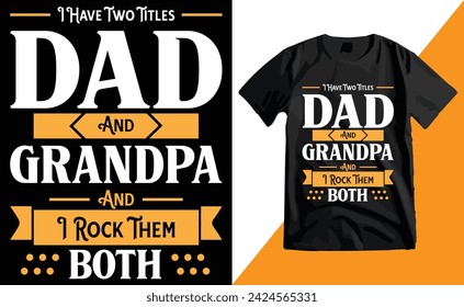 Happy Father's Day Typography T-shirt Design