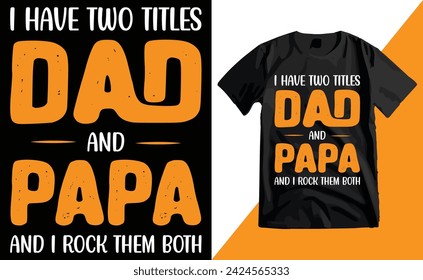 Happy Father's Day Typography T-shirt Design