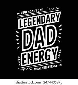 Happy Fathers day typography for tshirt poster design