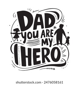 Happy fathers day typography tshirt design template, fathers day typography design