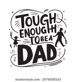 Happy fathers day typography tshirt design template, fathers day typography design