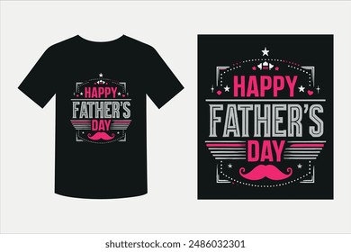 Happy Father's Day Typography T-shirt Design