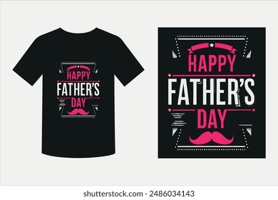 Happy Father's Day Typography T-shirt Design