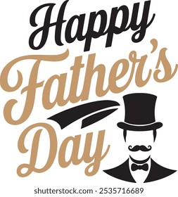 Happy father's day typography t-shirt design