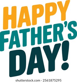 Happy Father's day Typography T-Shirt Design