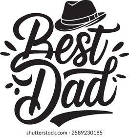 happy father's day typography t-shirt design