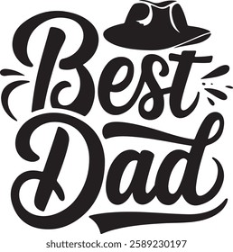 happy father's day typography t-shirt design