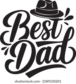 happy father's day typography t-shirt design