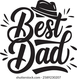 happy father's day typography t-shirt design