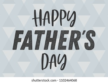 Happy Father's Day Typography Vector Text Hand Written Background for Posters, Flyers, Invitations, Social Media, Prints