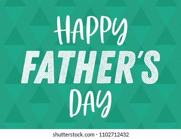 Happy Father's Day Typography Vector Text Hand Written Background for Posters, Flyers, Invitations, Social Media, Prints