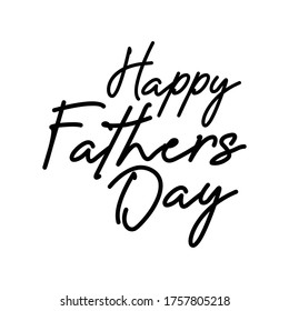 Happy Father's Day Typography Vector Text   Background for Posters, Flyers, Invitations, Social Media, Prints