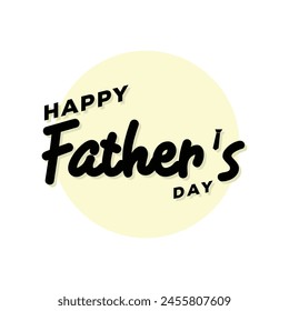 Happy Fathers Day Typografie Vektorillustration