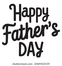 Happy Father's Day typography in vector form