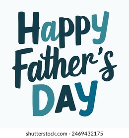 Happy Father's Day typography in vector form
