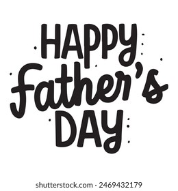 Happy Father's Day typography in vector form