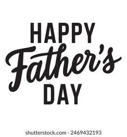 Happy Father's Day typography in vector form