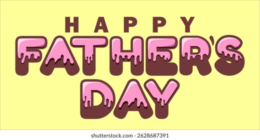 Happy Father's Day Typography, Vector Text Effects, perfect for greeting cards, t-shirts, and creative design projects.