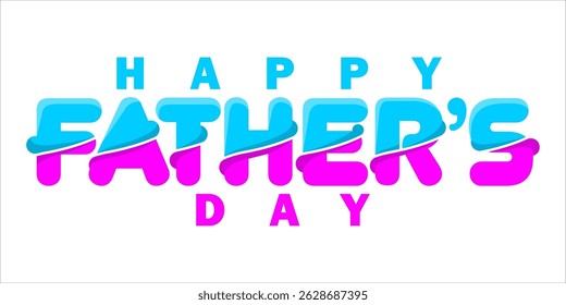 Happy Father's Day Typography, Vector Text Effects, perfect for greeting cards, t-shirts, and creative design projects.