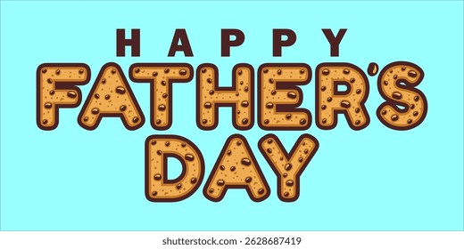 Happy Father's Day Typography, Vector Text Effects, perfect for greeting cards, t-shirts, and creative design projects.
