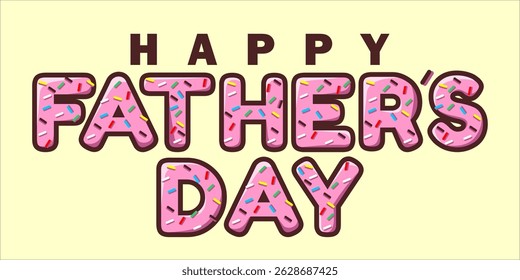 Happy Father's Day Typography, Vector Text Effects, perfect for greeting cards, t-shirts, and creative design projects.