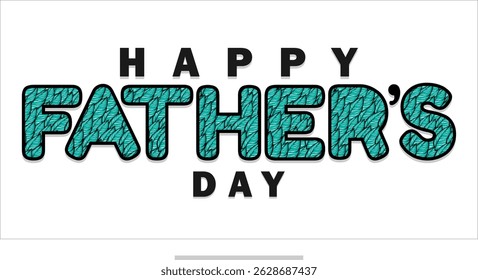 Happy Father's Day Typography, Vector Text Effects, perfect for greeting cards, t-shirts, and creative design projects.