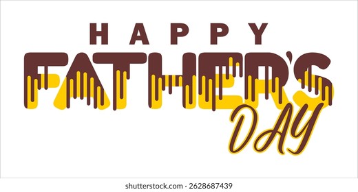 Happy Father's Day Typography, Vector Text Effects, perfect for greeting cards, t-shirts, and creative design projects.