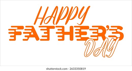 Happy Father's Day Typography, Vector Text Effects, perfect for greeting cards, t-shirts, and creative design projects.