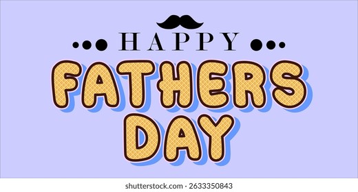 Happy Father's Day Typography, Vector Text Effects, perfect for greeting cards, t-shirts, and creative design projects.