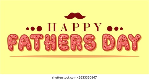 Happy Father's Day Typography, Vector Text Effects, perfect for greeting cards, t-shirts, and creative design projects.