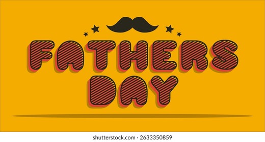 Happy Father's Day Typography, Vector Text Effects, perfect for greeting cards, t-shirts, and creative design projects.
