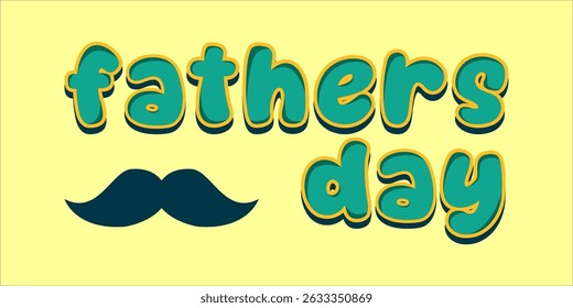 Happy Father's Day Typography, Vector Text Effects, perfect for greeting cards, t-shirts, and creative design projects.