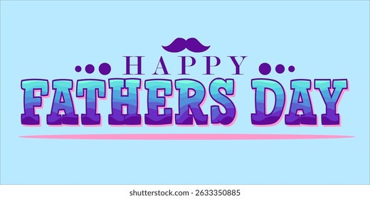 Happy Father's Day Typography, Vector Text Effects, perfect for greeting cards, t-shirts, and creative design projects.