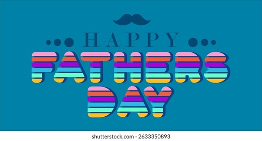 Happy Father's Day Typography, Vector Text Effects, perfect for greeting cards, t-shirts, and creative design projects.
