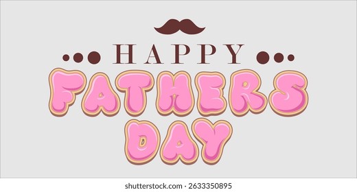 Happy Father's Day Typography, Vector Text Effects, perfect for greeting cards, t-shirts, and creative design projects.