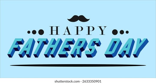 Happy Father's Day Typography, Vector Text Effects, perfect for greeting cards, t-shirts, and creative design projects.