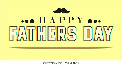 Happy Father's Day Typography, Vector Text Effects, perfect for greeting cards, t-shirts, and creative design projects.