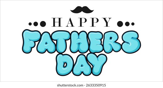 Happy Father's Day Typography, Vector Text Effects, perfect for greeting cards, t-shirts, and creative design projects.