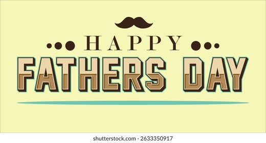 Happy Father's Day Typography, Vector Text Effects, perfect for greeting cards, t-shirts, and creative design projects.
