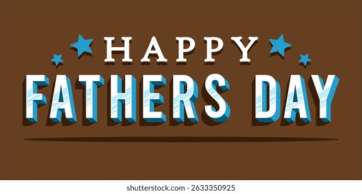 Happy Father's Day Typography, Vector Text Effects, perfect for greeting cards, t-shirts, and creative design projects.