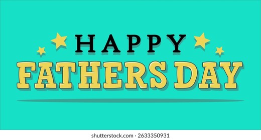 Happy Father's Day Typography, Vector Text Effects, perfect for greeting cards, t-shirts, and creative design projects.